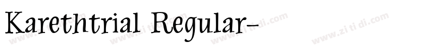 Karethtrial Regular字体转换